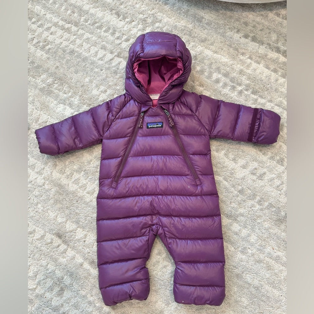 Patagonia Purple Kids Puffer Snowsuit